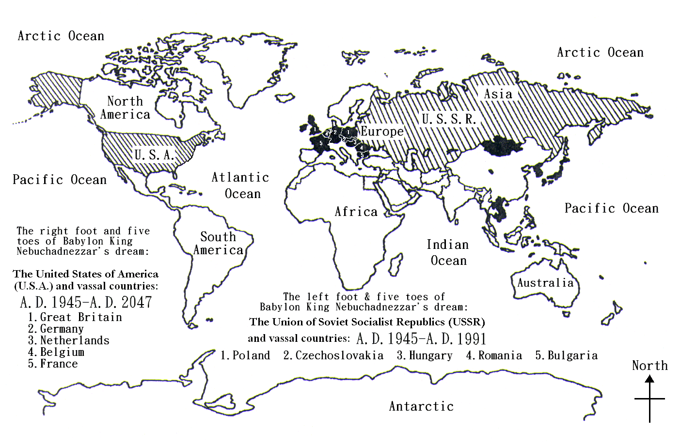 World's map in the last days